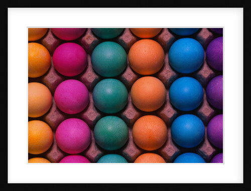 Rainbow-Colored Easter Eggs by Anonymous