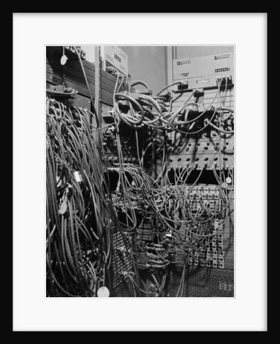 Cables on Early Computer by Anonymous