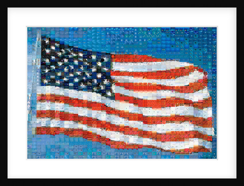 American Flag Mosaic by Anonymous