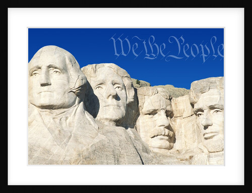 We the People Above Mount Rushmore by Anonymous