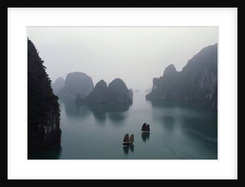 Junks in Ha Long Bay by Anonymous