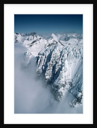 Snow-Covered Rugged Mountain Ridges by Anonymous