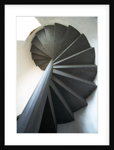 Spiral Staircase Inside Lighthouse by Anonymous