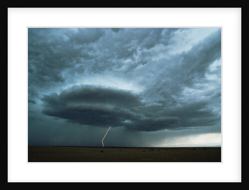 Lightning Striking the Ground by Anonymous