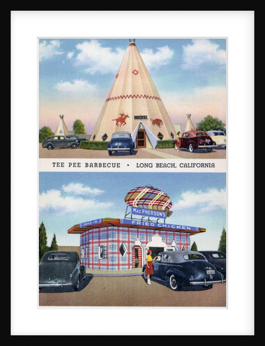 Postcard of Drive-in Restaurants by Anonymous