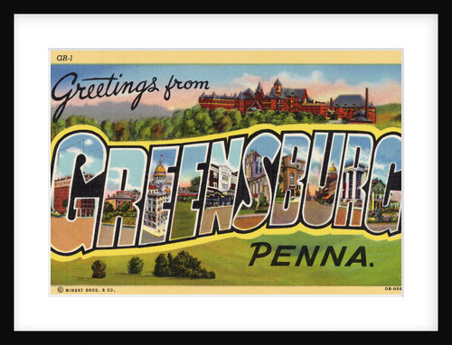 Greeting Card from Greensburg, Pennsylvania by Anonymous