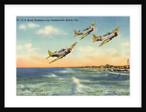 Navy Bombers over Jacksonville Beach by Anonymous