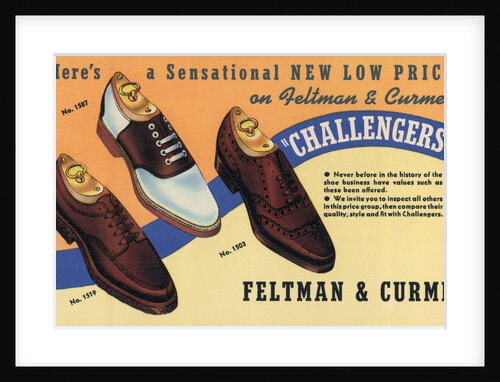 Advertisement for Feltman & Curme Shoes by Anonymous