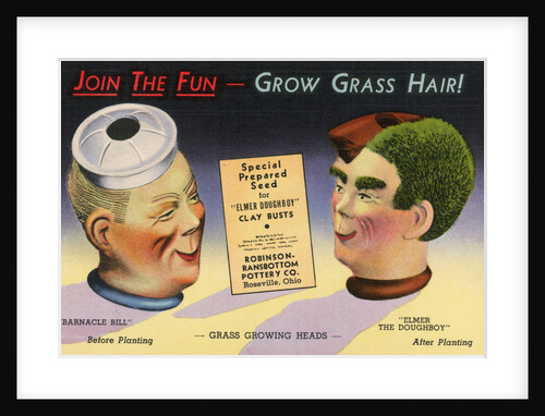 Join the Fun-Grow Grass Hair! Postcard by Anonymous