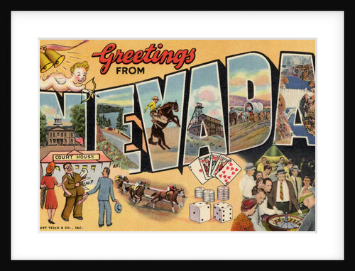 Greetings from Nevada Postcard by Anonymous