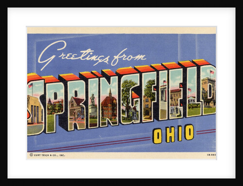 Greeting Card from Springfield, Ohio by Anonymous