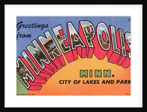Greeting Card from Minneapolis, Minnesota by Anonymous