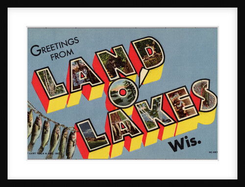 Greeting Card from Land O'Lakes, Wisconsin by Anonymous