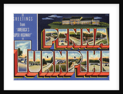Greeting Card from the Pennsylvania Turnpike by Anonymous