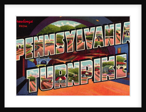 Greeting Card from Pennsylvania Turnpike by Anonymous