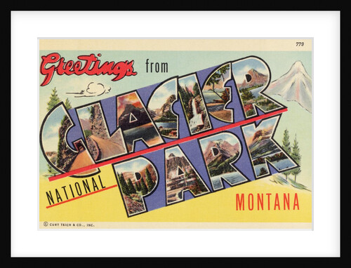 Greeting Card from Glacier National Park by Anonymous