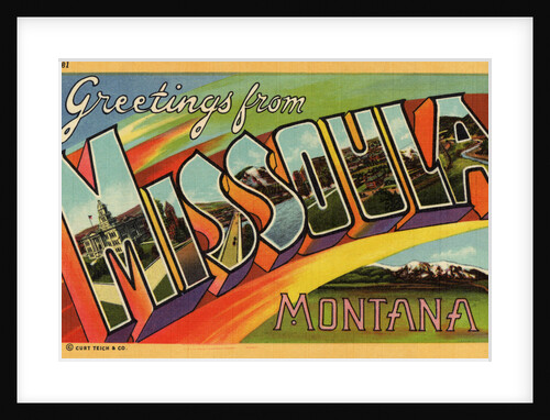 Greeting Card from Missoula, Montana by Anonymous