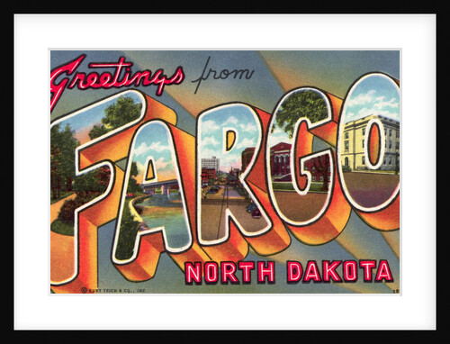 Greetings from Fargo, North Dakota Postcard by Anonymous