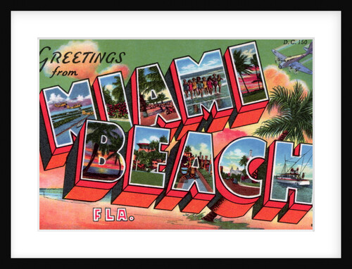 Greeting Card from Miami Beach, Florida by Anonymous