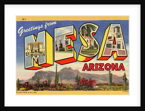 Greeting Card from Mesa, Arizona by Anonymous