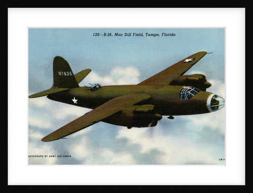 B-26 Flying over Mac Dill Field by Anonymous