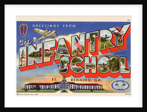 Greeting Card from Ft. Benning Infantry School by Anonymous
