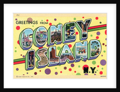 Greetings from Coney Island, New York Postcard by Anonymous