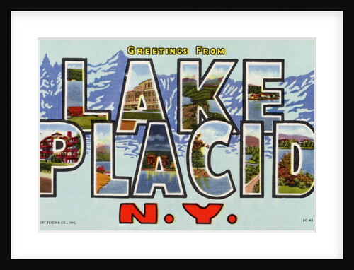 Greeting Card from Lake Placid, New York by Anonymous