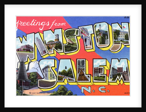 Greeting Card from Winston-Salem, North Carolina by Anonymous