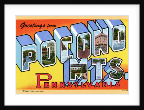 Greeting Card from the Pocono Mountains by Anonymous
