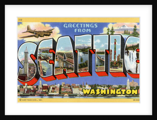 Greetings from Seattle, Washington Postcard by Anonymous