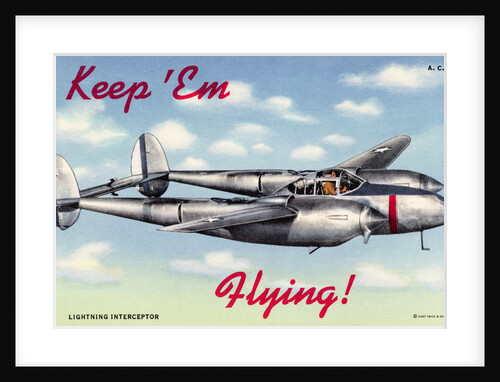 P-38 Lightning Interceptor by Anonymous