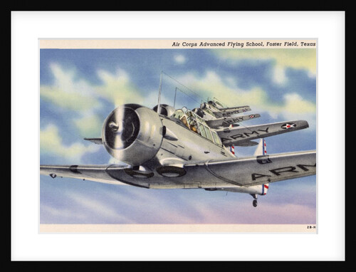 Trainer Planes on a Practice Flight by Anonymous