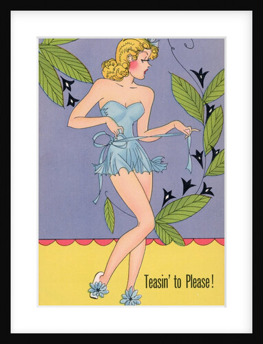 Drawing of Woman Wearing Short Dress by Anonymous
