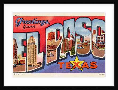Greeting Card from El Paso, Texas by Anonymous