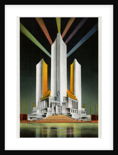 Three Fluted Towers at Chicago World's Fair Postcard by Anonymous