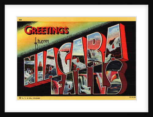 Greetings from Niagara Falls Postcard by Anonymous