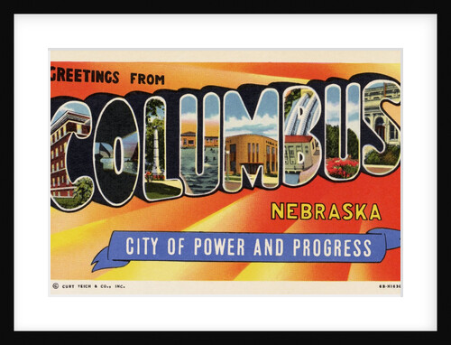 Greeting Card from Columbus, Nebraska by Anonymous
