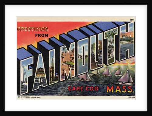 Greeting Card from Falmouth, Massachusetts by Anonymous