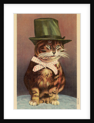 Cat Wearing a Hat by Anonymous
