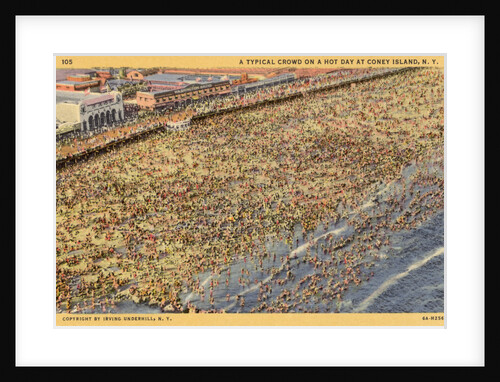 Crowded Beach on Coney Island by Anonymous