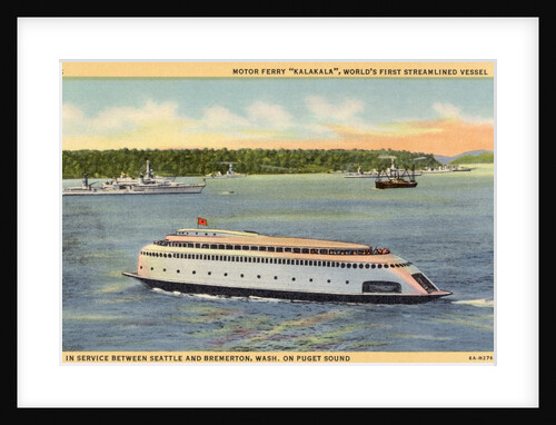 Motor Ferry Kalakala in Puget Sound by Anonymous