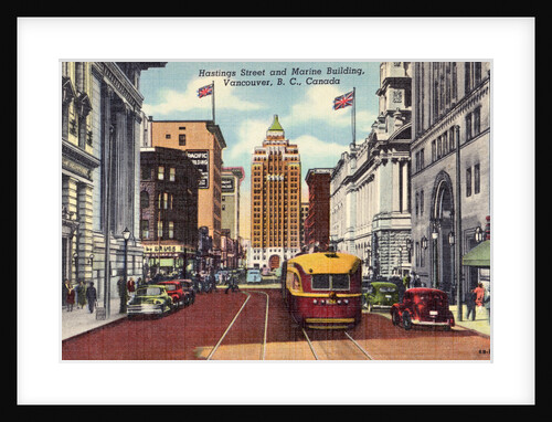 Trolley Car on Hastings Street by Anonymous