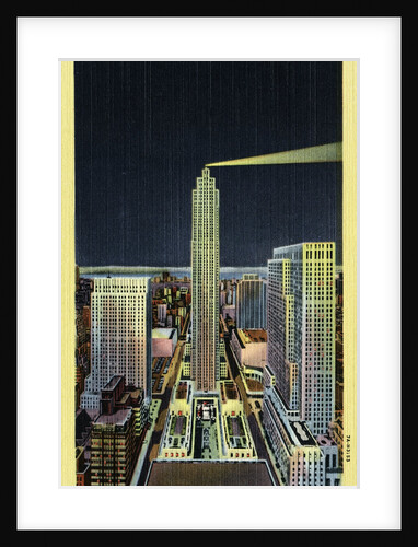 Rockefeller Center at Night by Anonymous