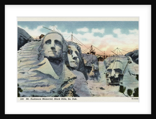 Mt. Rushmore Memorial Under Construction by Anonymous