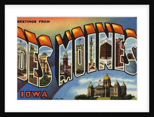 Greeting Card from Des Moines, Iowa by Anonymous