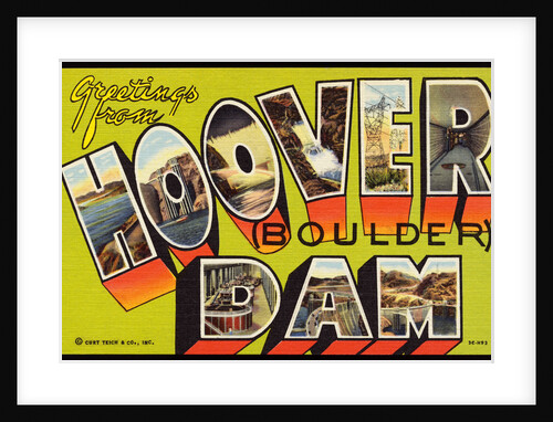 Greeting Card from Hoover Dam by Anonymous