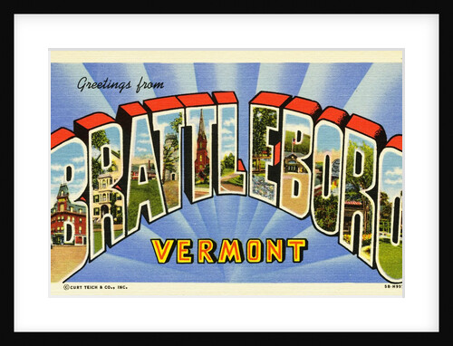Greeting Card from Brattleboro, Vermont by Anonymous