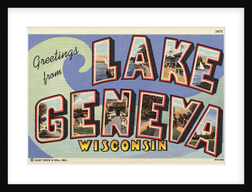 Greeting Card from Lake Geneva by Anonymous