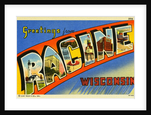 Greeting Card from Racine, Wisconsin by Anonymous